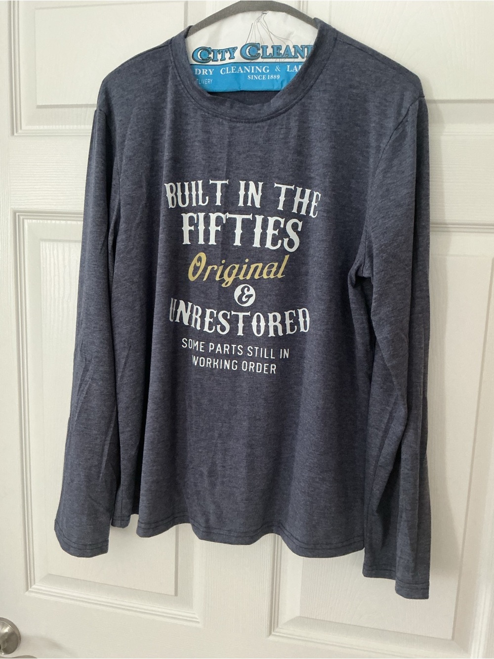 Built in the Fifties Long Sleeve Graphic Tee - Navy